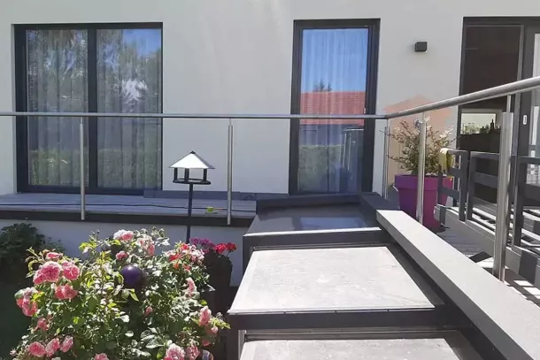 Edelstahlgeländer für Terrasse